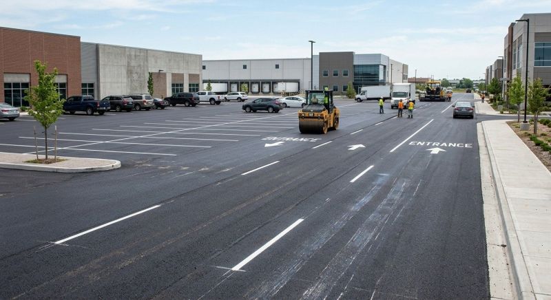 Asphalt Parking Lot Paving in Los Angeles, CA