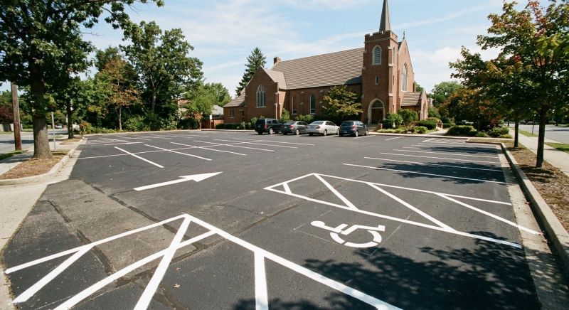 Church Parking Lot Striping in Houston, TX
