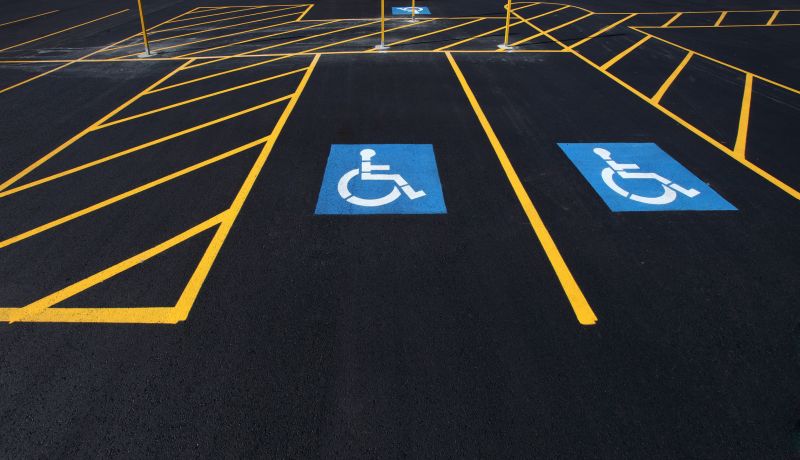 Disability Parking Marking in Katy, TX