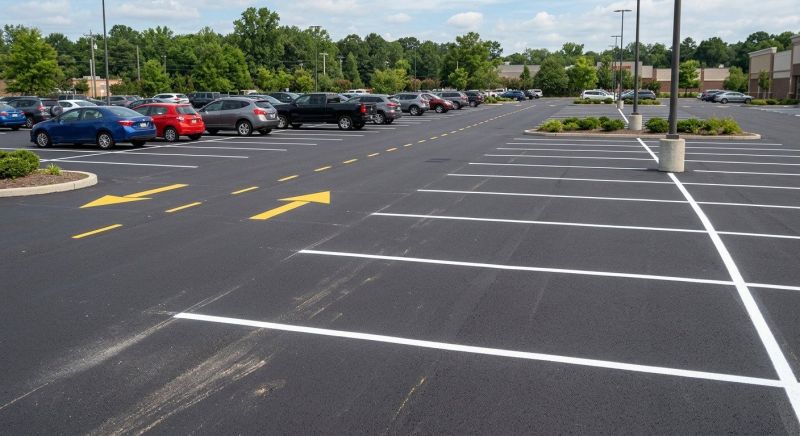 Parking Area Striping in Savannah, GA
