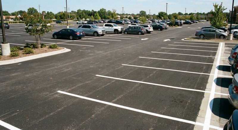 Parking Garage Striping in Katy, TX