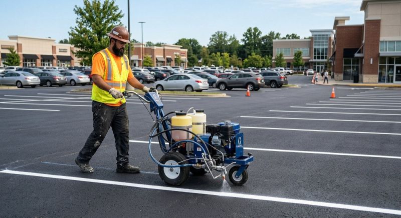 Asphalt Striping in Orange County, CA