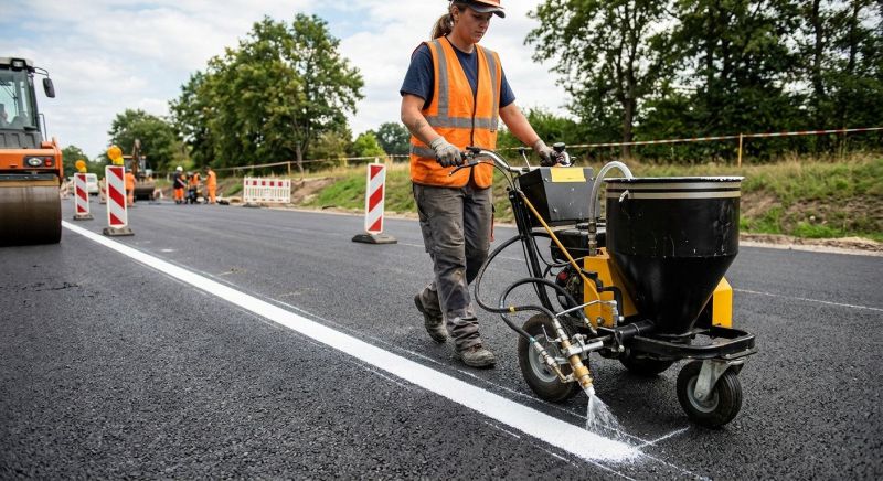 Commercial Asphalt Painting in Gwinnett County, GA
