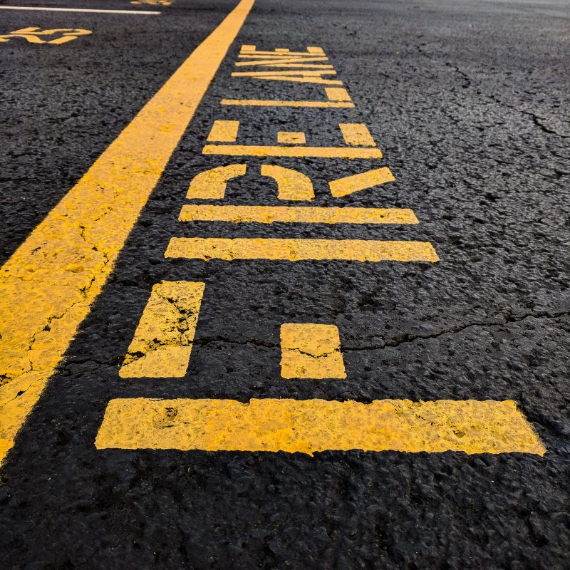 Fire Lane Marking in Acworth, GA