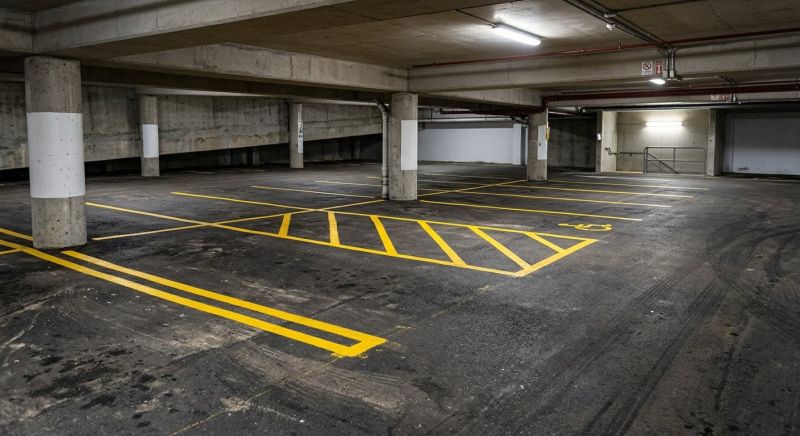 Parking Garage Striping in Acworth, GA